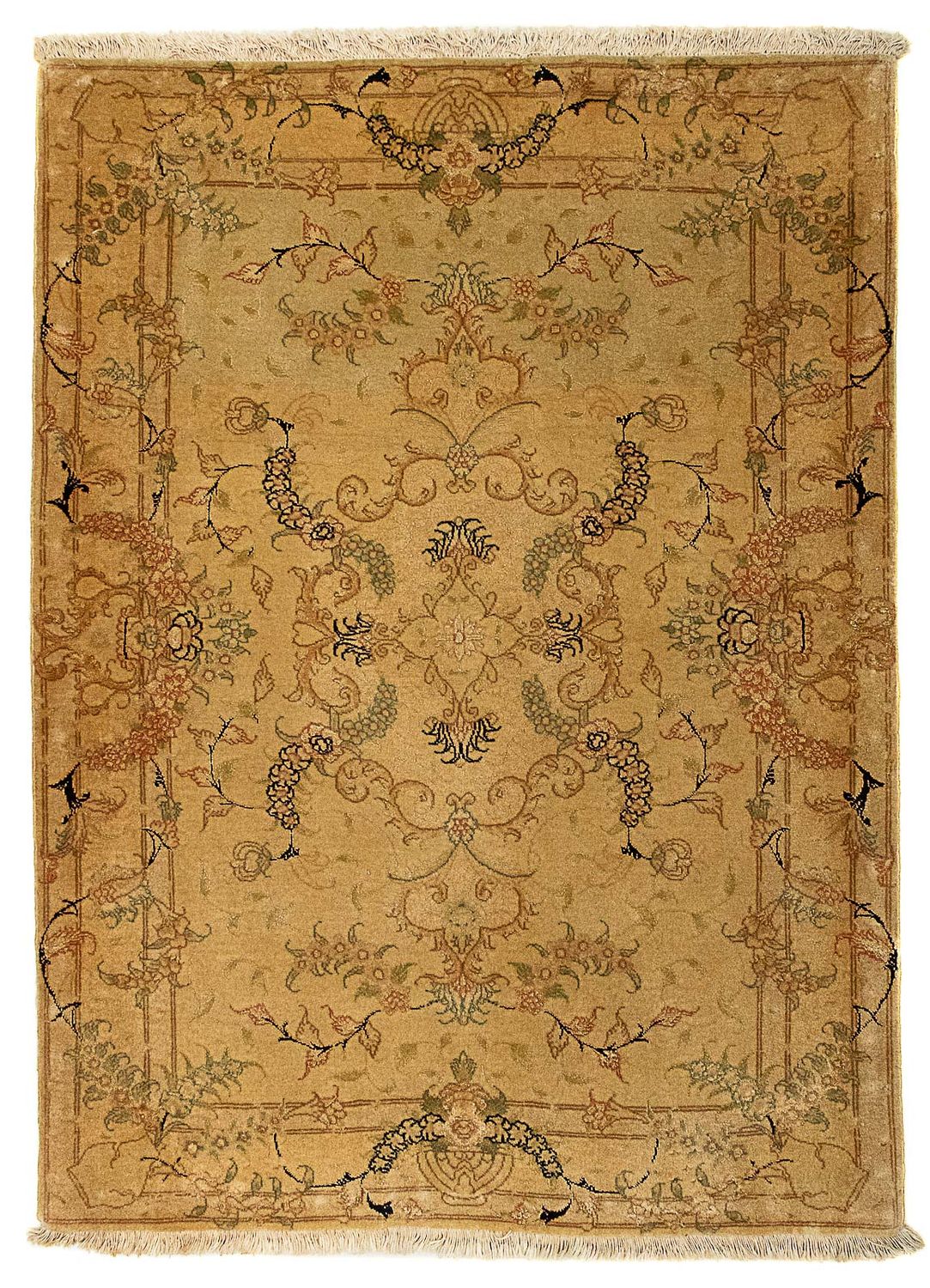 Tapis persan - Tabriz - Royal - 116 x 83 cm - marron