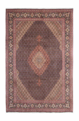 Tapis persan - Tabriz - 310 x 202 cm - bleu foncé