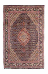 Tapis persan - Tabriz - 310 x 202 cm - bleu foncé