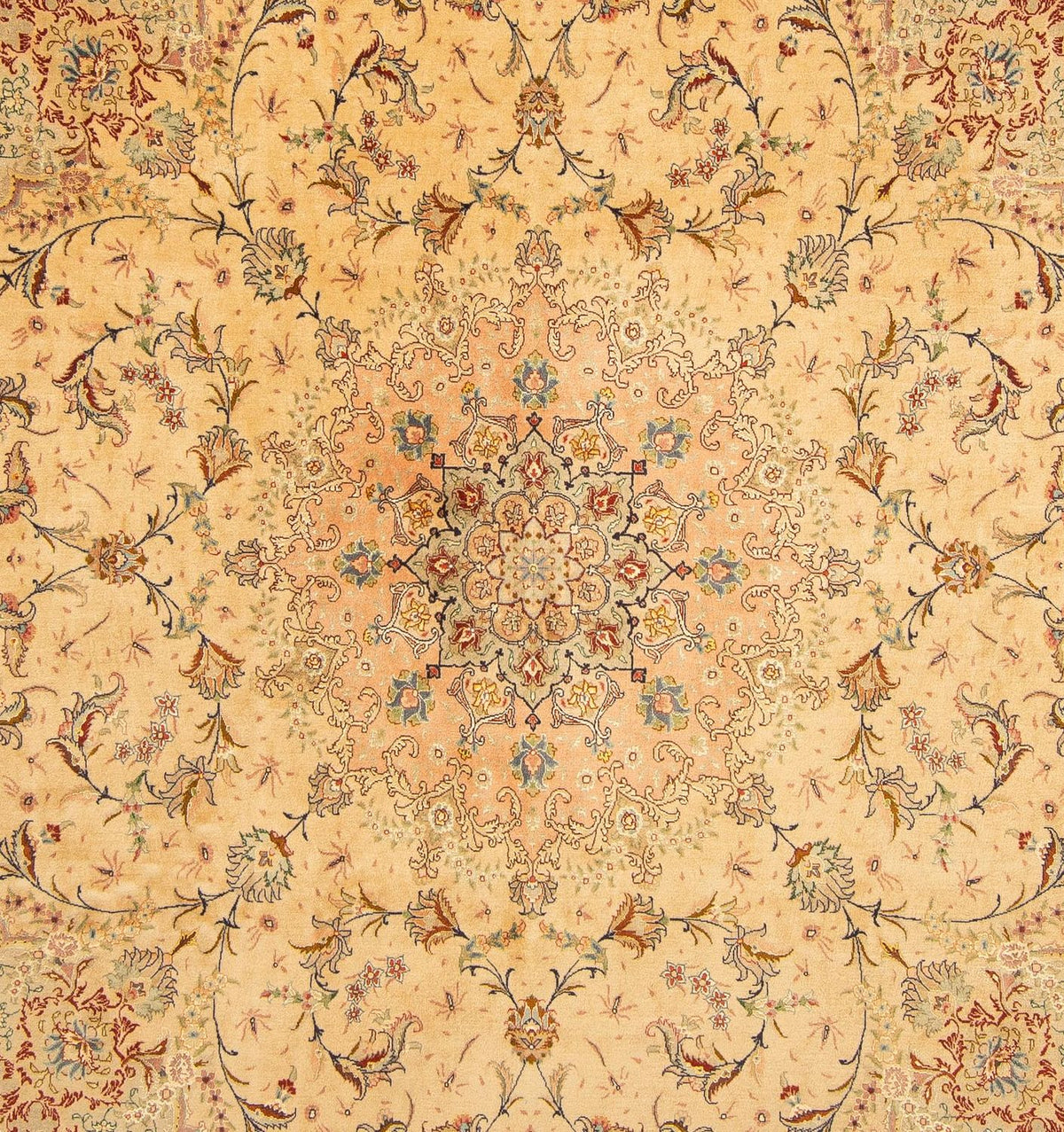 Tapis persan - Tabriz - Royal - 261 x 243 cm - beige
