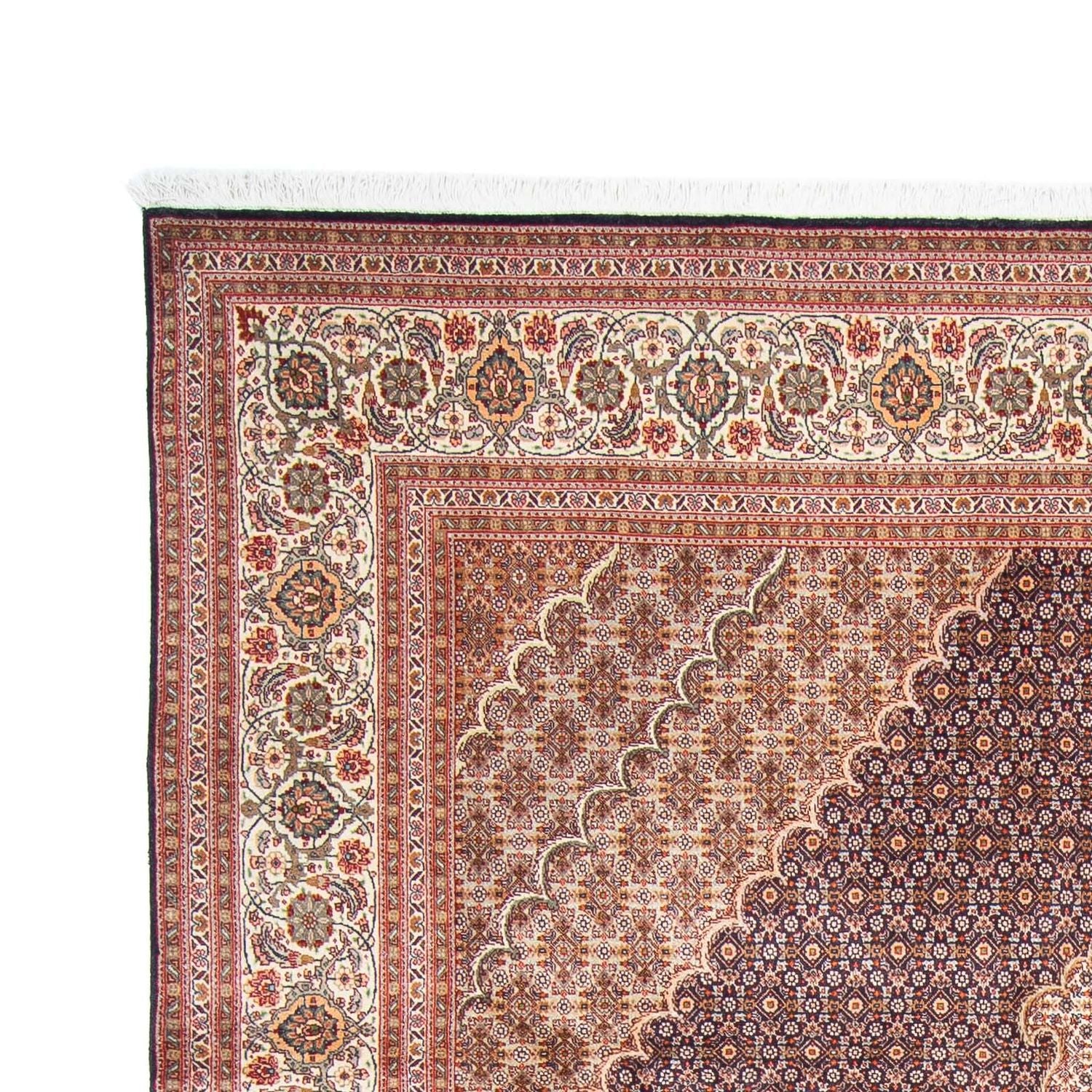 Tapis persan - Tabriz - 300 x 198 cm - bleu foncé
