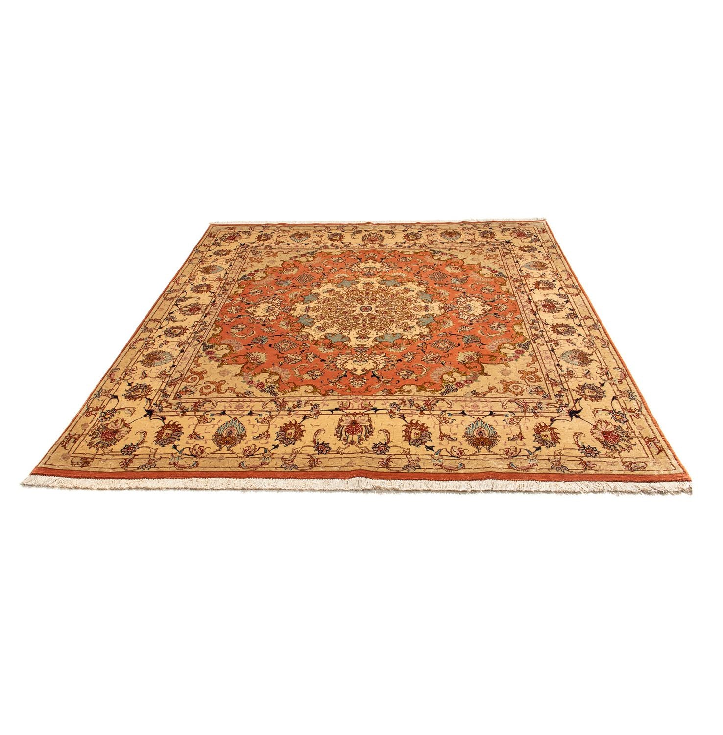 Tapis persan - Tabriz - Royal - 207 x 198 cm - multicolore
