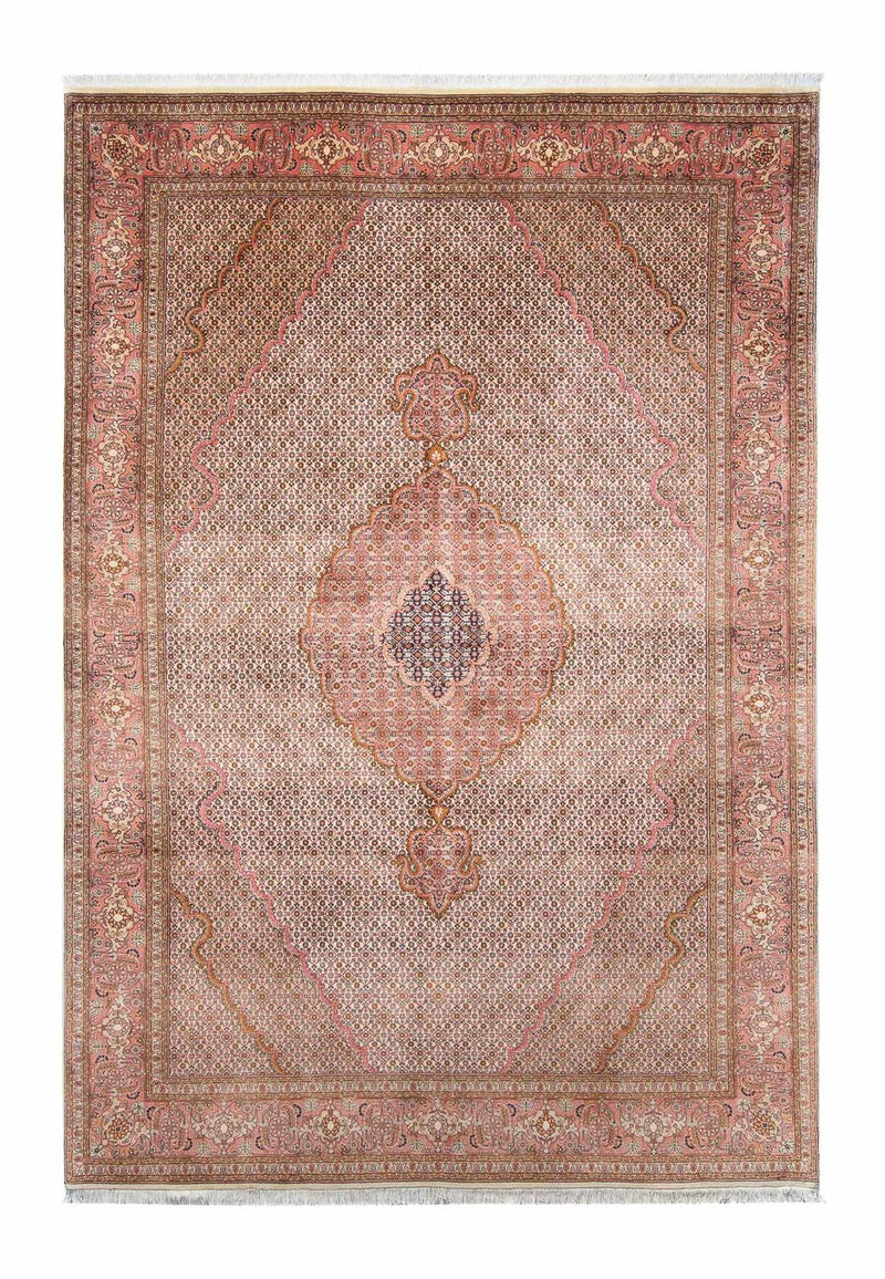 Tapis persan - Tabriz - 300 x 204 cm - marron clair