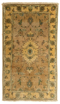 Tapis persan - Tabriz - Royal - 122 x 66 cm - marron clair