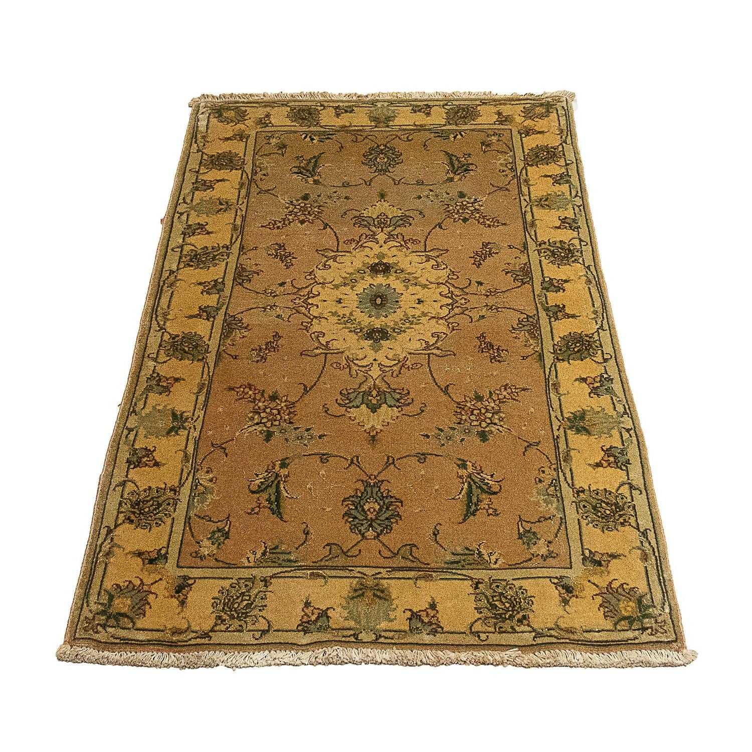 Tapis persan - Tabriz - Royal - 122 x 66 cm - marron clair