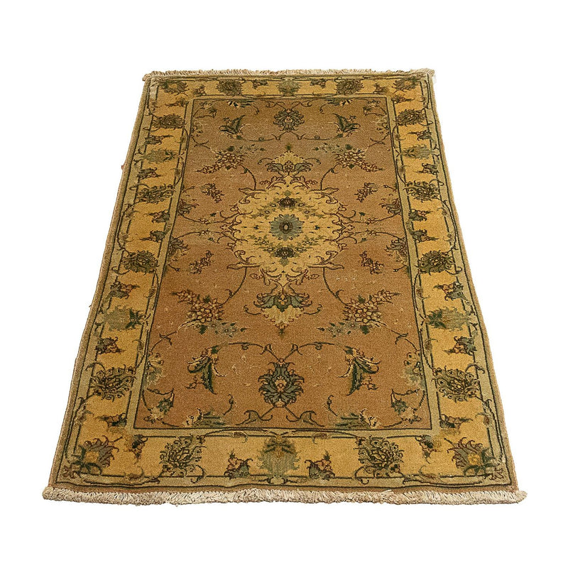 Tapis persan - Tabriz - Royal - 122 x 66 cm - marron clair