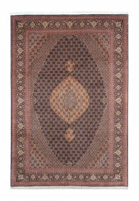 Tapis persan - Tabriz - 293 x 202 cm - bleu foncé