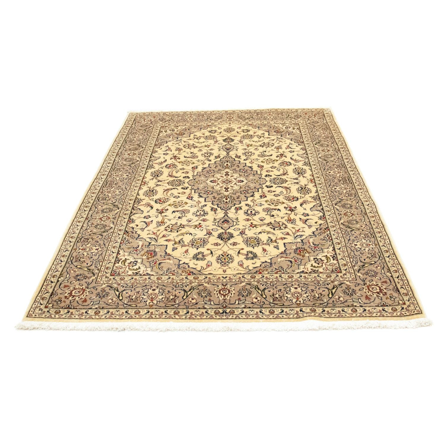 Tapis persan - Keshan - 213 x 138 cm - beige