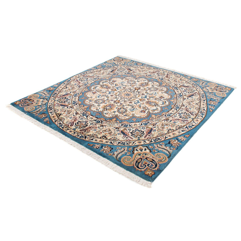 Tapis persan - Classique carré  - 153 x 148 cm - bleu foncé