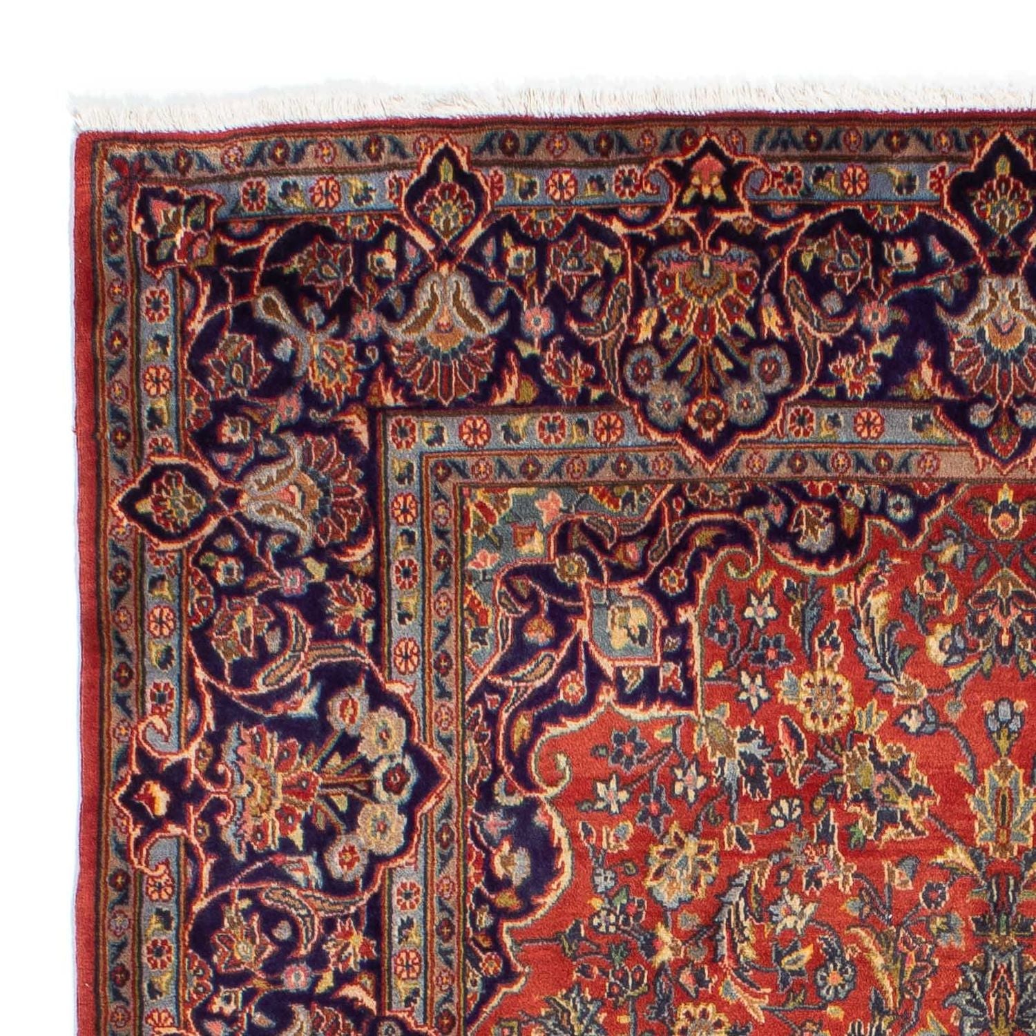 Tapis persan - Keshan - 222 x 140 cm - rouille