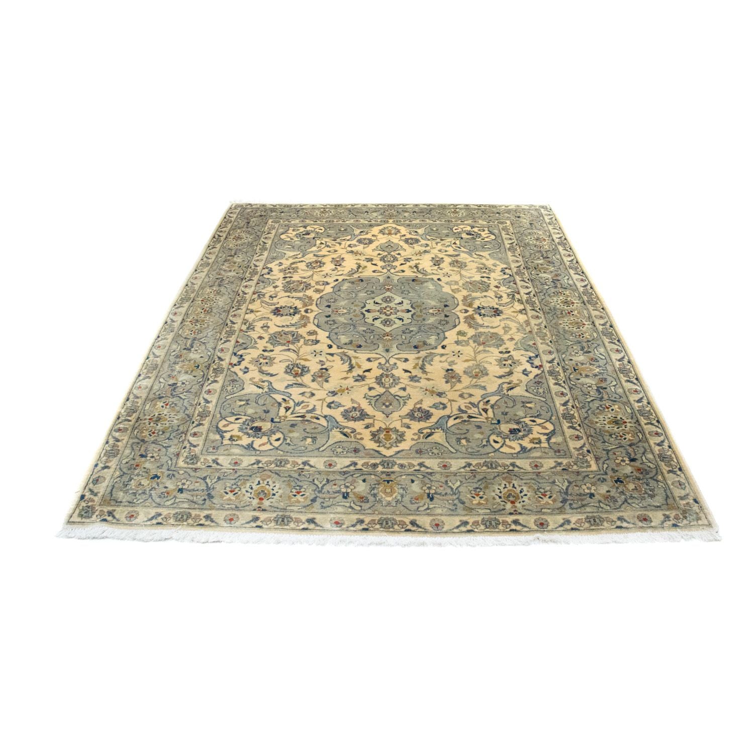 Tapis persan - Keshan - 212 x 150 cm - beige