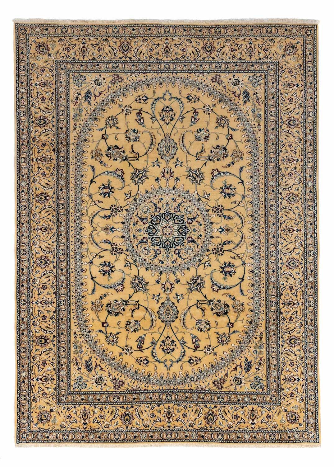 Tapis persan - Nain - 348 x 248 cm - beige