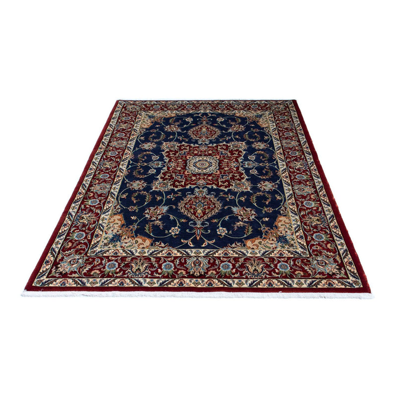 Tapis persan - Ghom - 193 x 133 cm - bleu foncé
