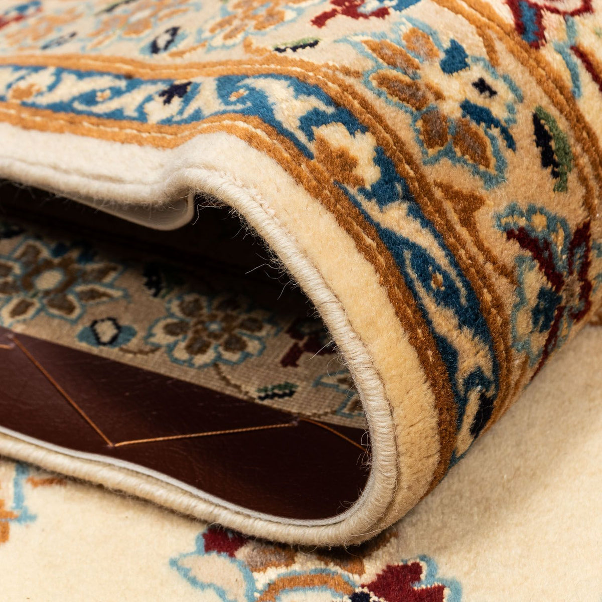 Tapis persan - Nain - 359 x 241 cm - beige