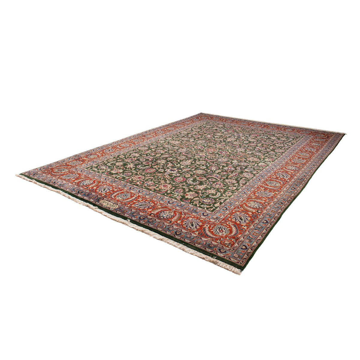 Tapis persan - Classique - 338 x 250 cm - vert foncé