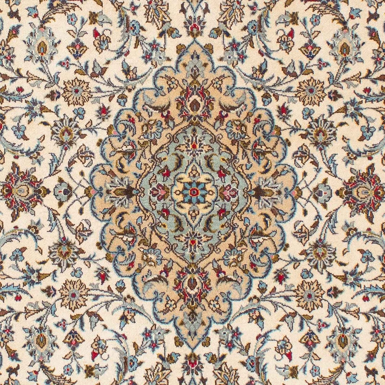 Tapis persan - Keshan - 216 x 142 cm - beige