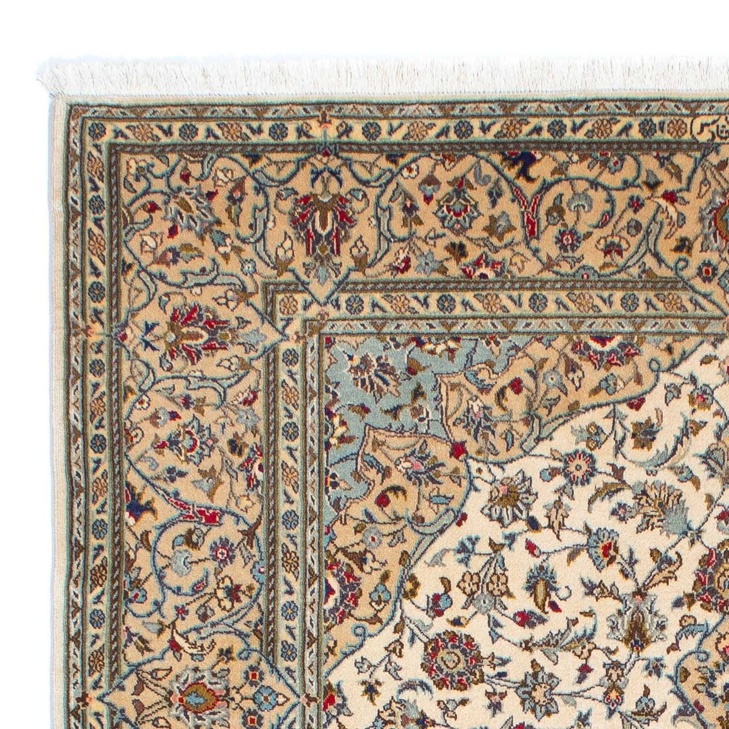 Tapis persan - Keshan - 216 x 142 cm - beige