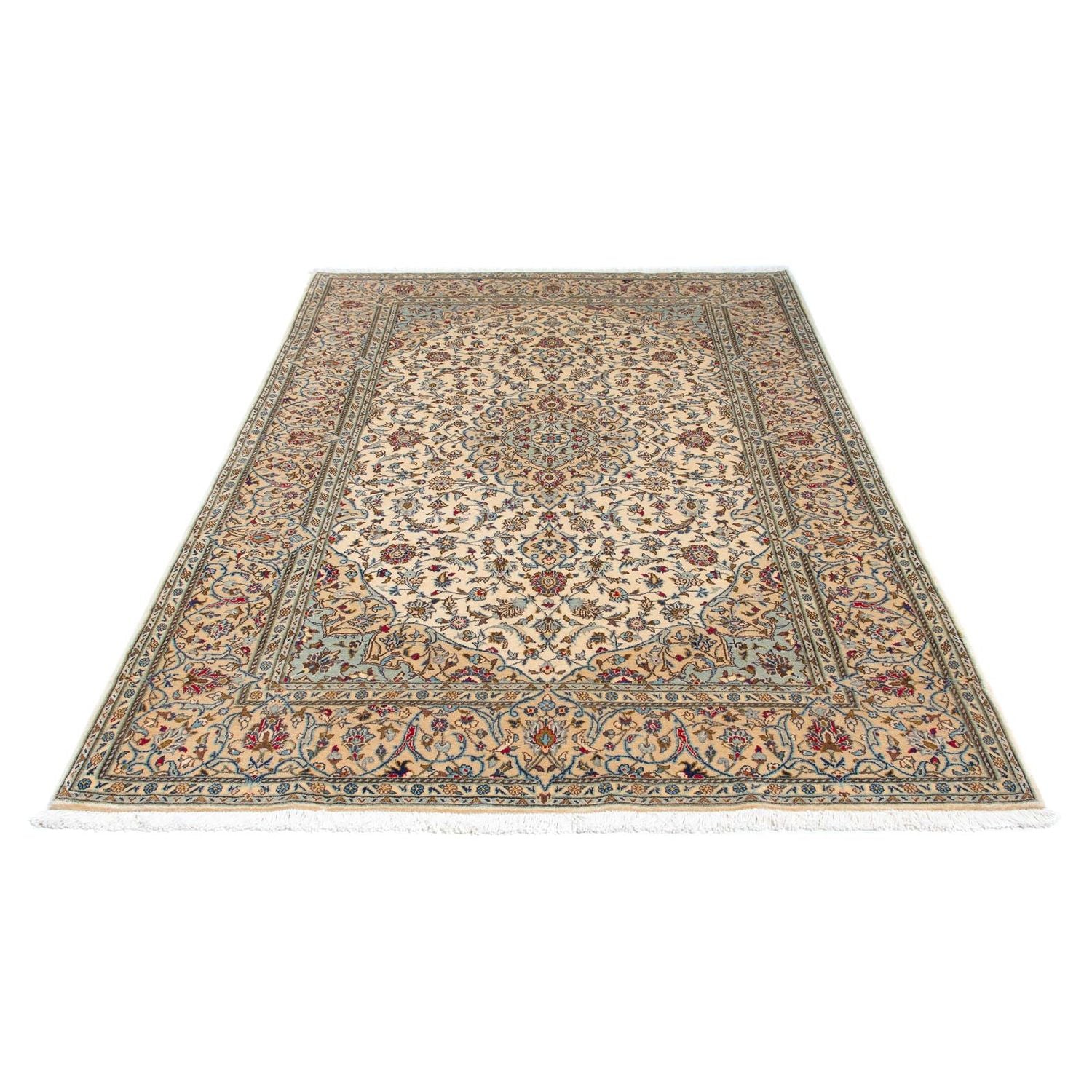Tapis persan - Keshan - 216 x 142 cm - beige