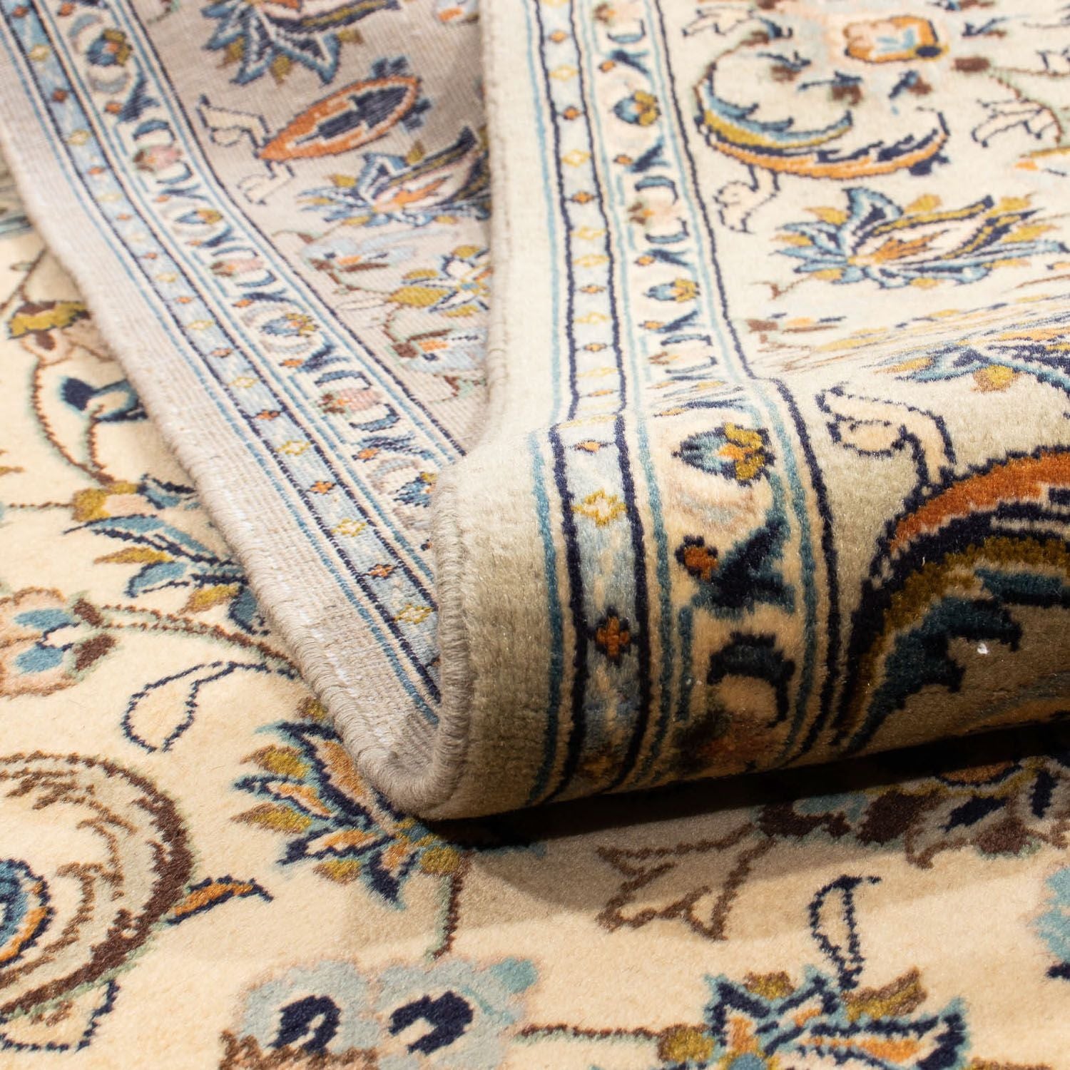 Tapis persan - Keshan - 238 x 162 cm - beige