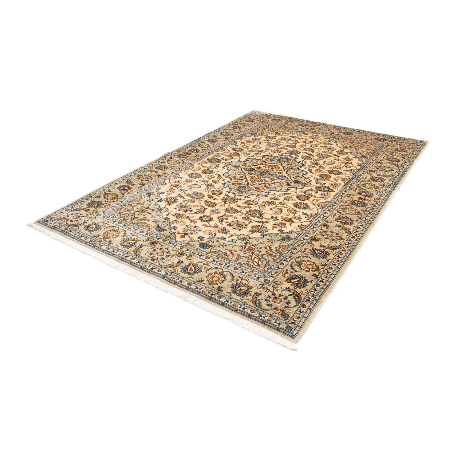 Tapis persan - Keshan - 238 x 162 cm - beige