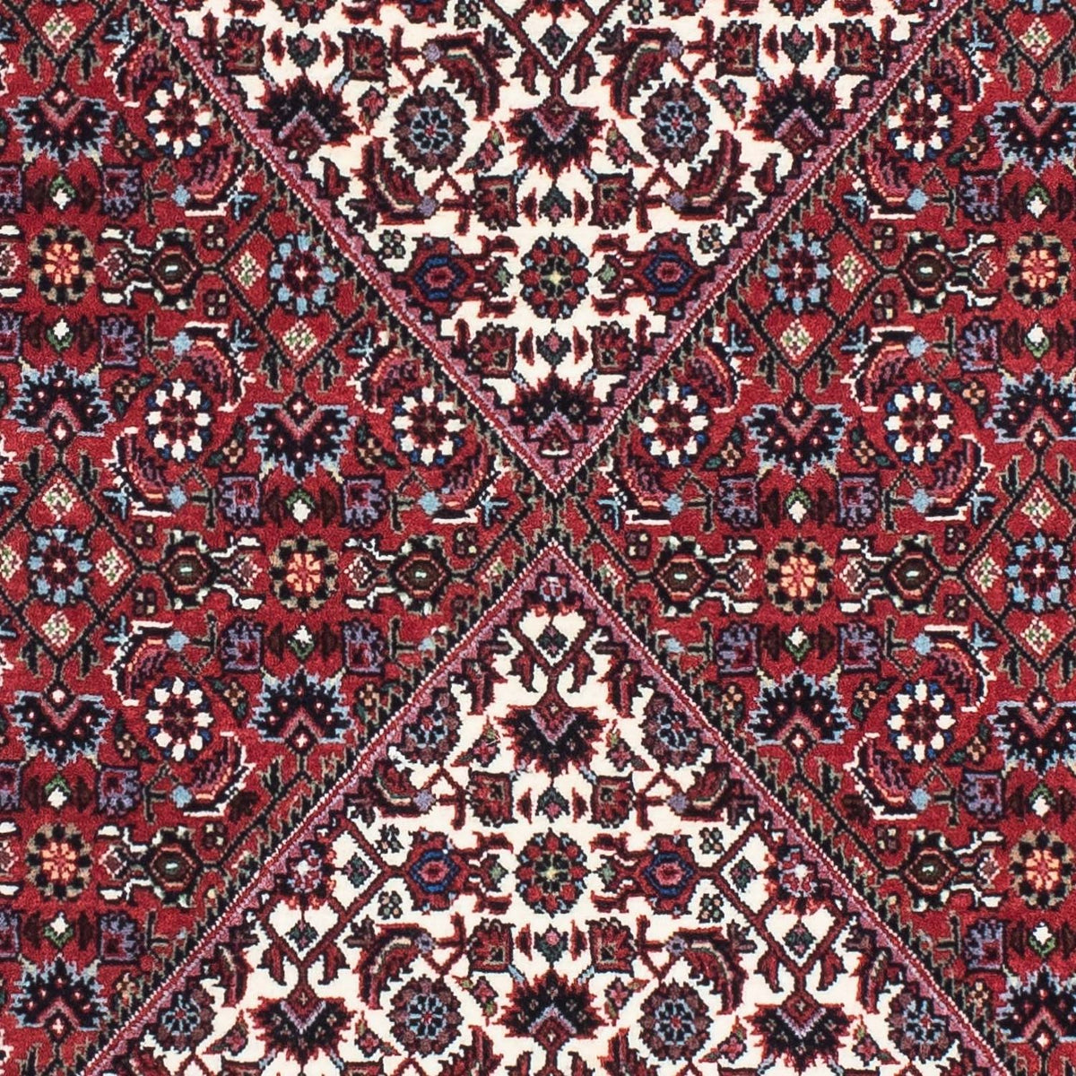 Tapis de couloir Tapis persan - Bidjar - 207 x 73 cm - rouge clair