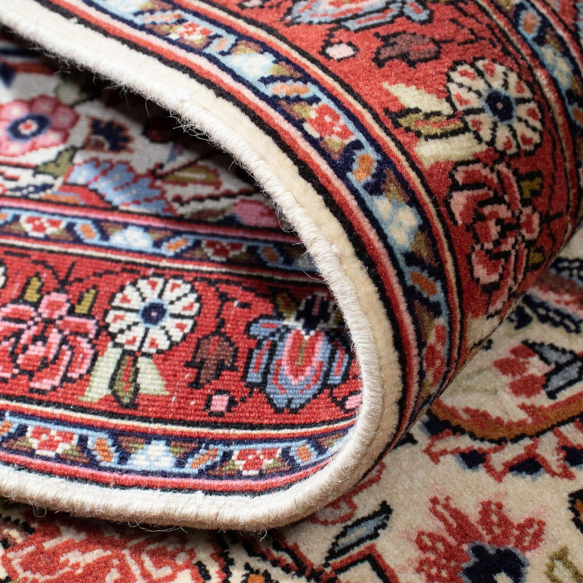 Tapis de couloir Tapis persan - Bidjar - 292 x 76 cm - beige