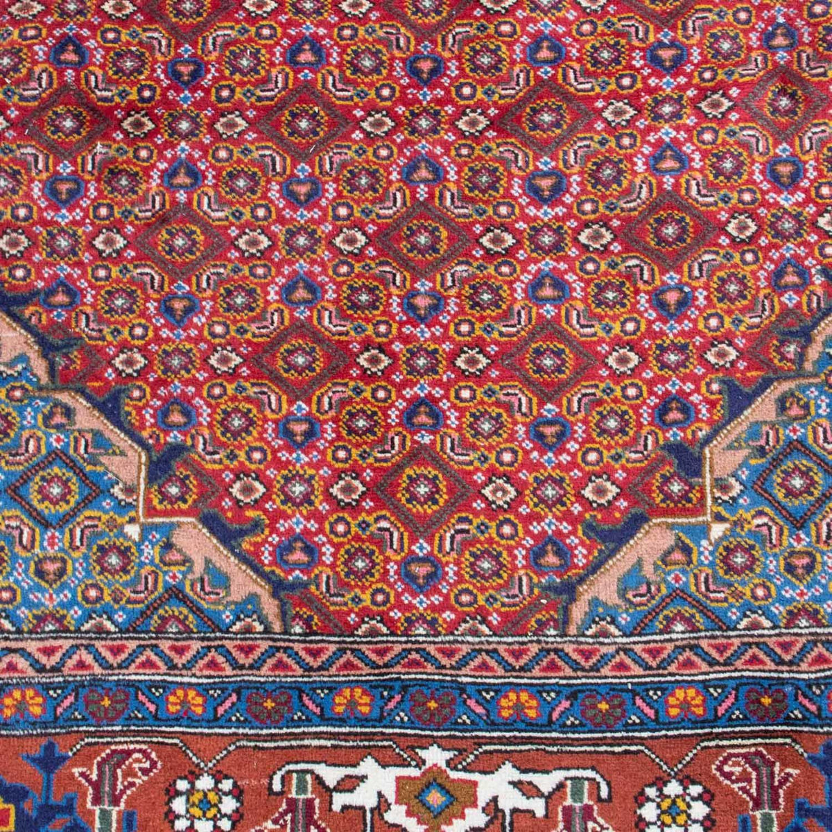 Tapis persan - Ghom - 295 x 208 cm - rouge
