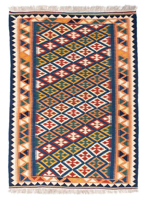 Tapis Kelim - Oriental - 156 x 110 cm - bleu