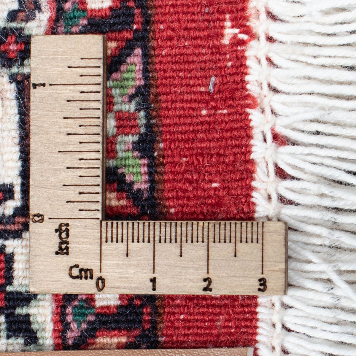 Tapis de couloir Tapis persan - Bidjar - 415 x 82 cm - rouge foncé