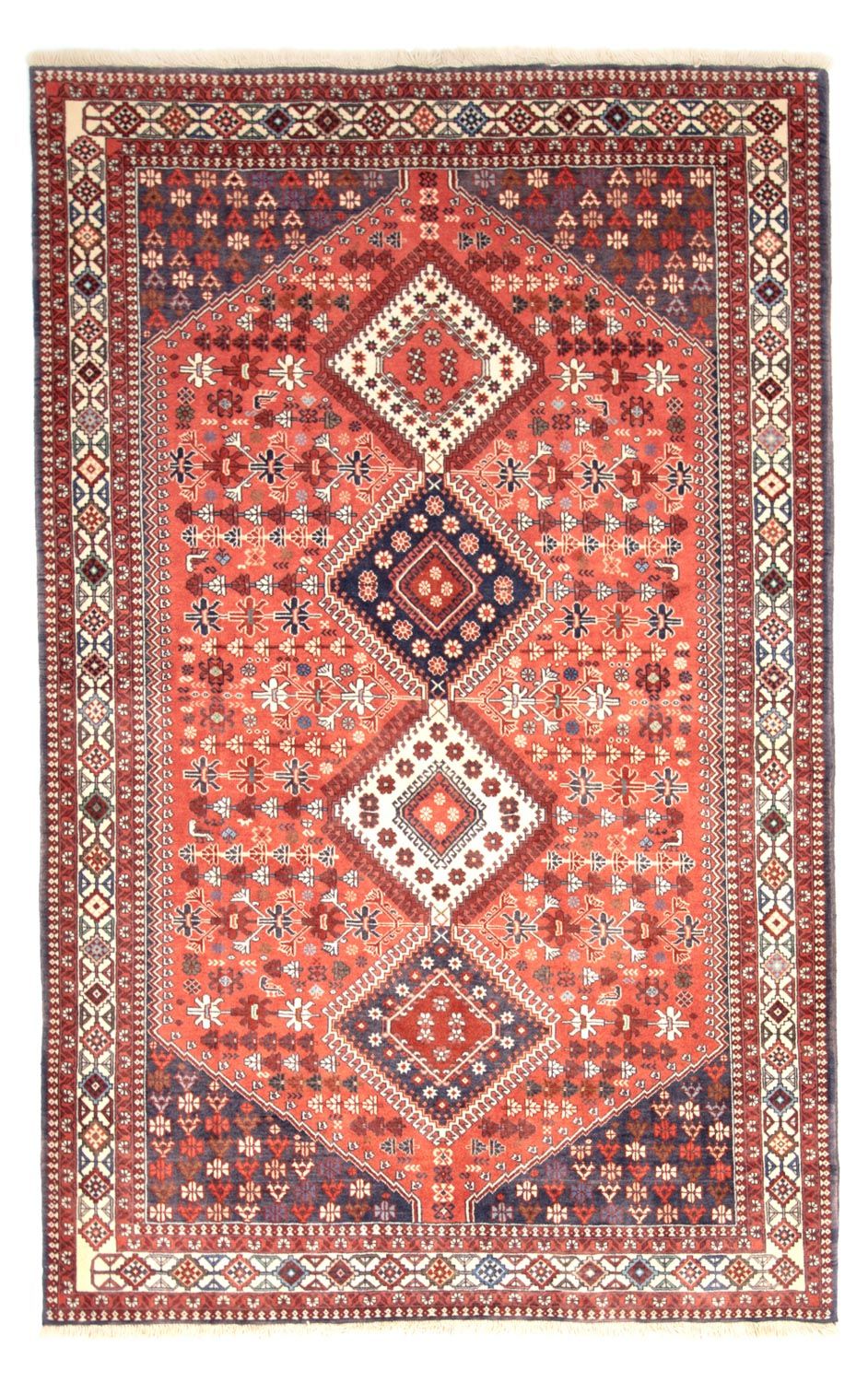 Tapis persan - Nomadic - 225 x 150 cm - rouge