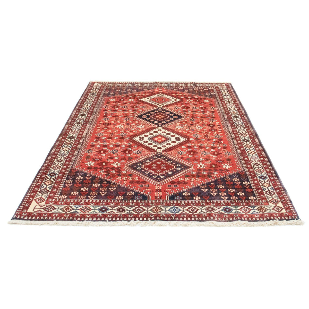 Tapis persan - Nomadic - 225 x 150 cm - rouge