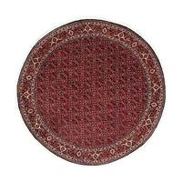 Tapis persan - Bidjar ronde  - 200 x 200 cm - rouge foncé