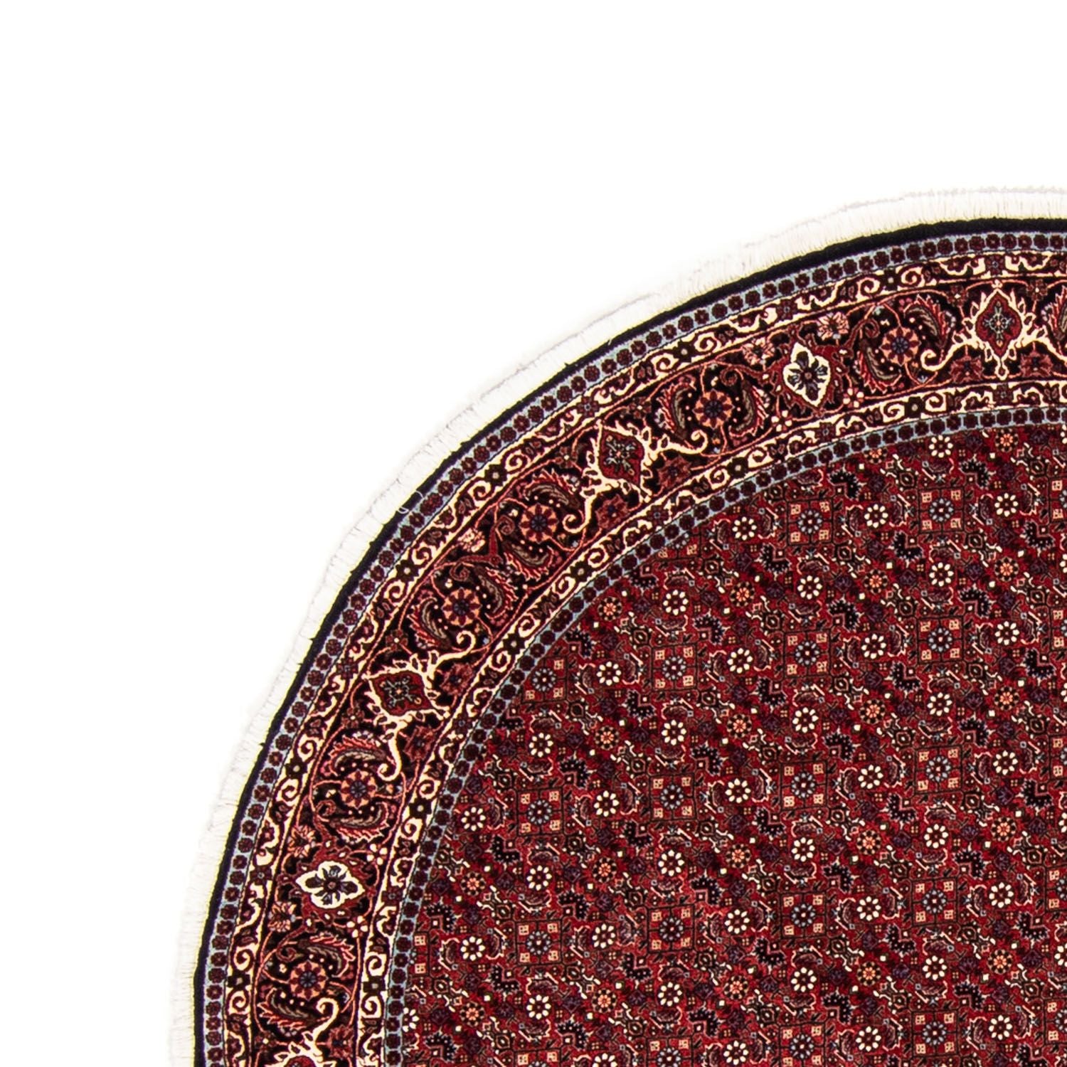 Tapis persan - Bidjar ronde  - 200 x 200 cm - rouge foncé