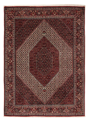 Tapis persan - Bidjar - 267 x 201 cm - rouge foncé