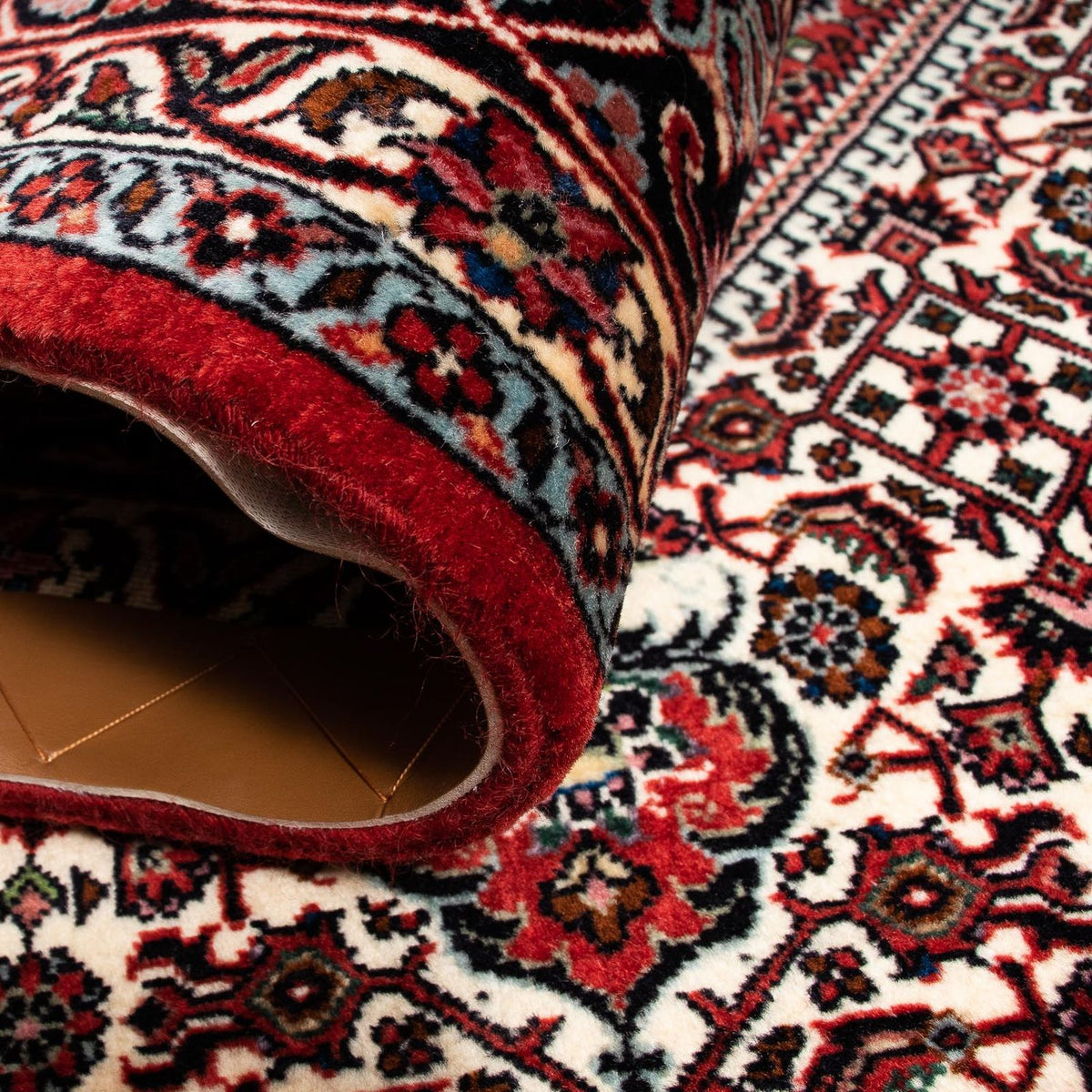 Tapis persan - Bidjar - 267 x 201 cm - rouge foncé