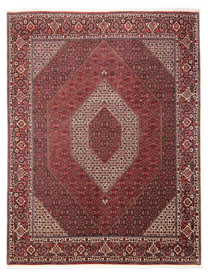 Tapis persan - Bidjar - 297 x 250 cm - rouge foncé