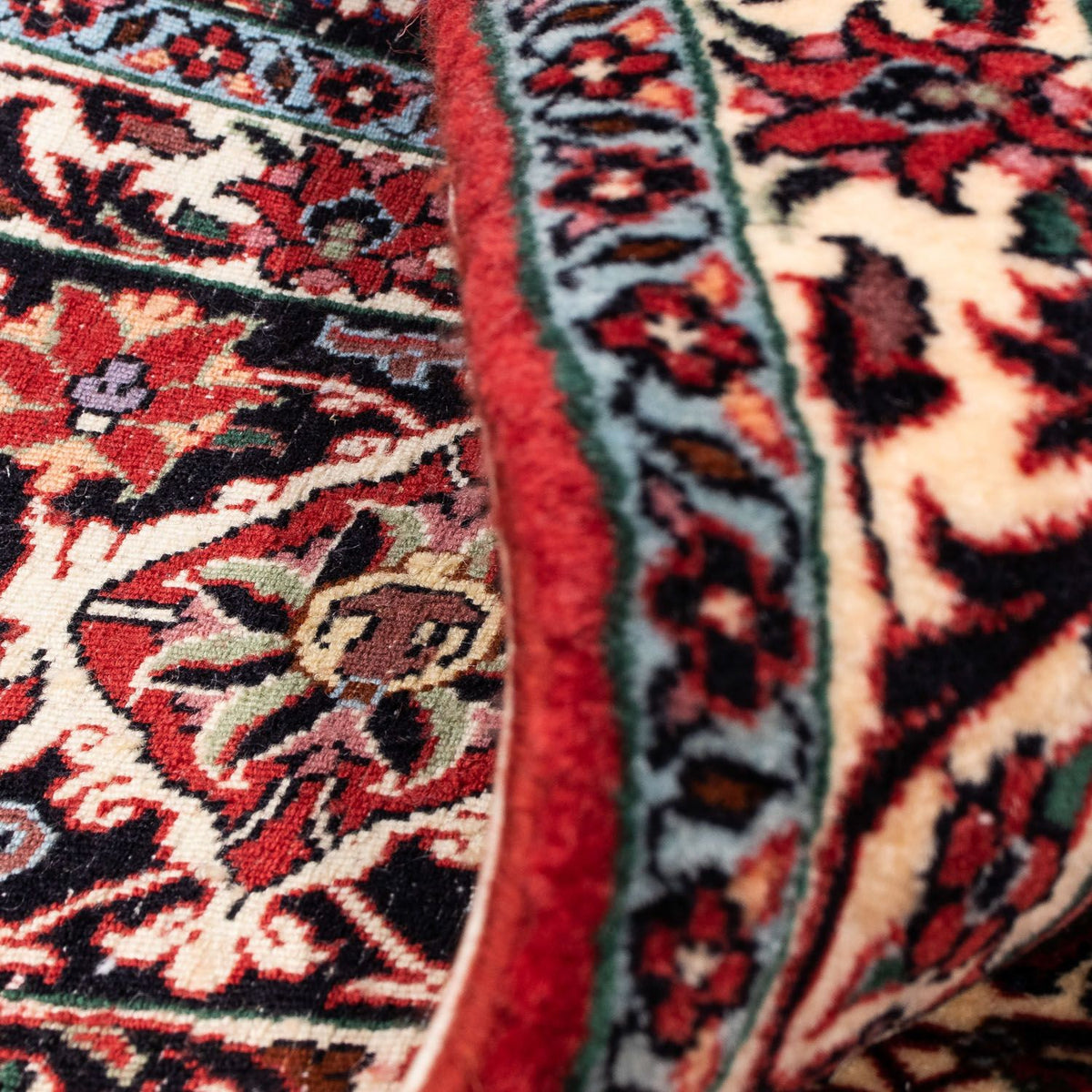 Tapis persan - Bidjar - 297 x 250 cm - rouge foncé