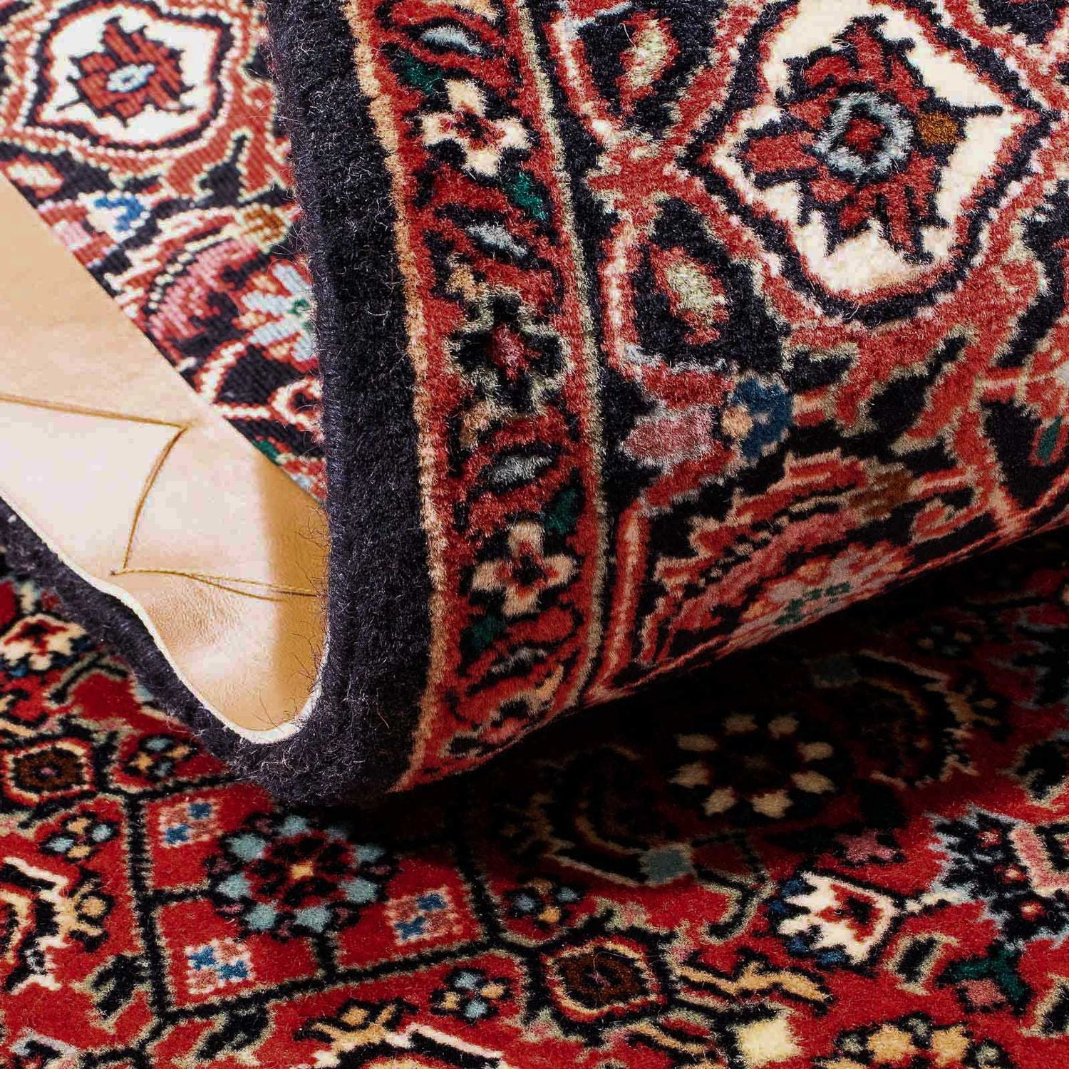 Tapis persan - Bidjar - 170 x 110 cm - rouge clair