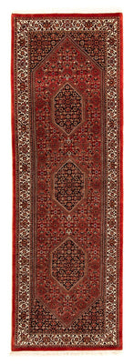 Tapis de couloir Tapis persan - Bidjar - 277 x 80 cm - rouge foncé