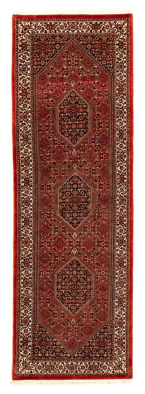 Tapis de couloir Tapis persan - Bidjar - 277 x 80 cm - rouge foncé