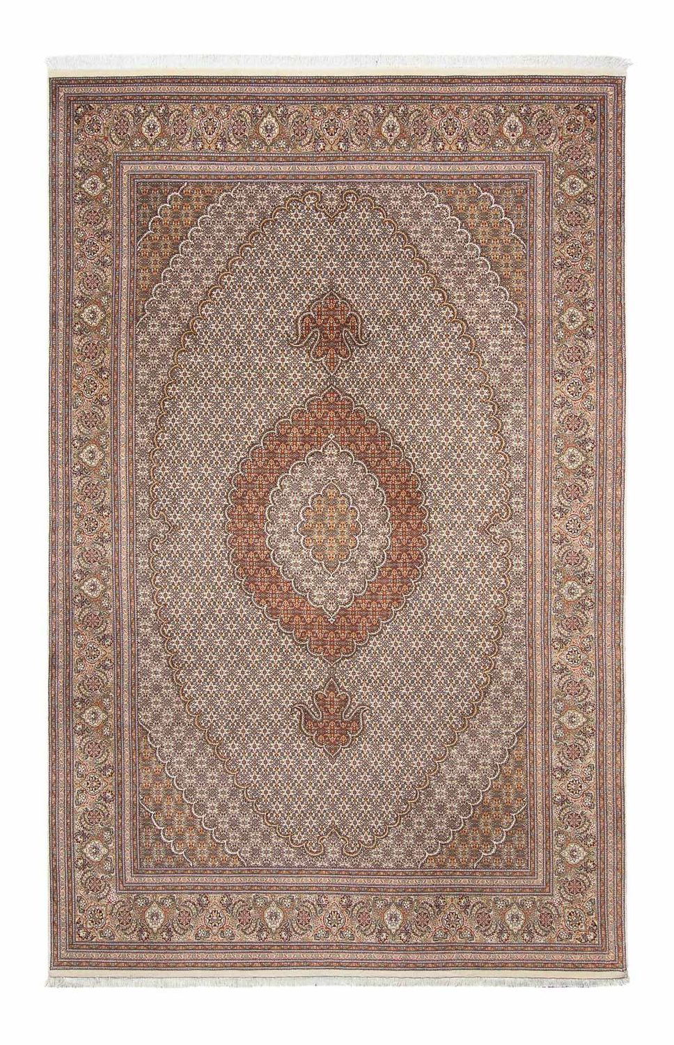 Tapis persan - Tabriz - 312 x 196 cm - marron clair