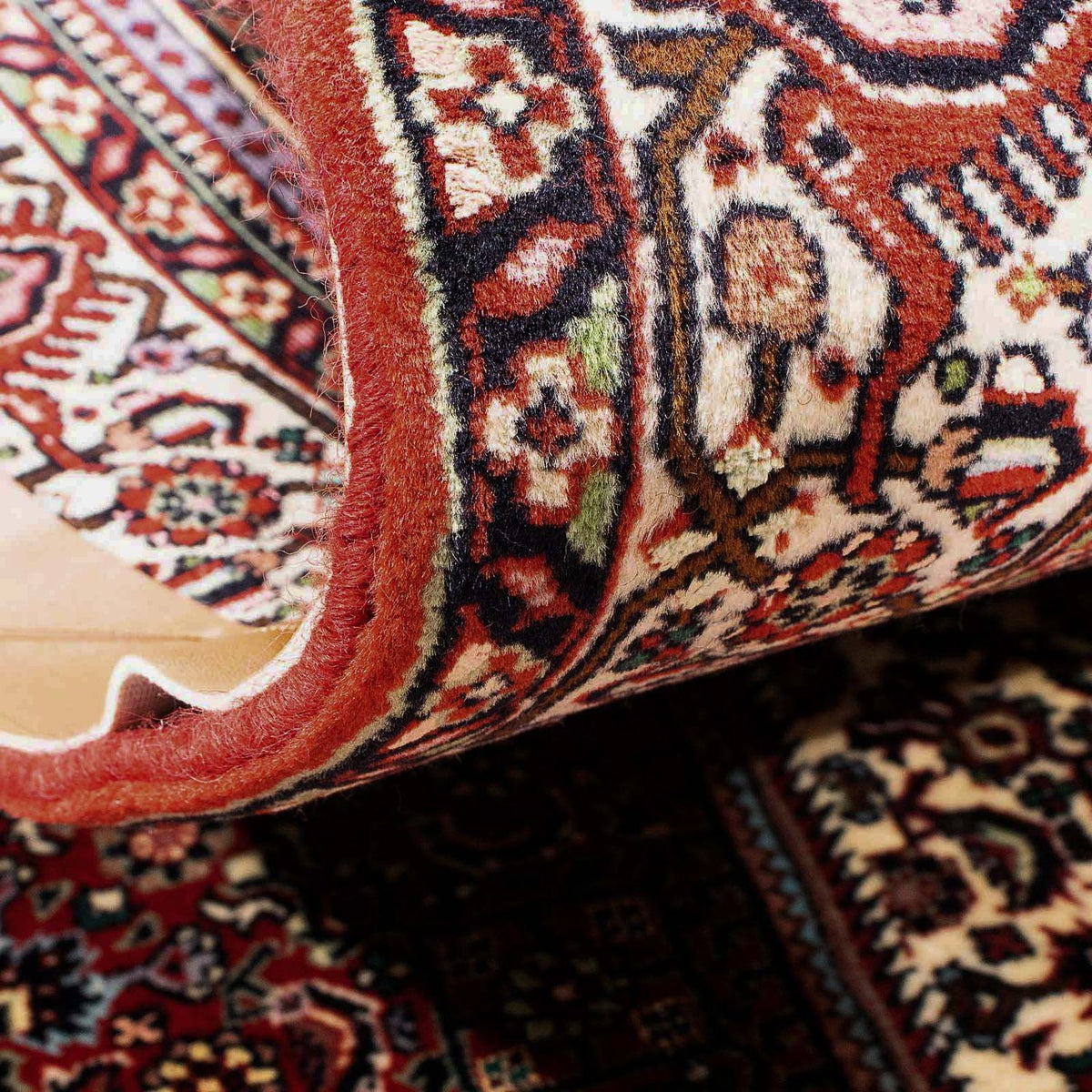 Tapis de couloir Tapis persan - Bidjar - 178 x 107 cm - rouge clair