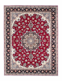 Tapis persan - Tabriz - Royal - 198 x 154 cm - rouge foncé