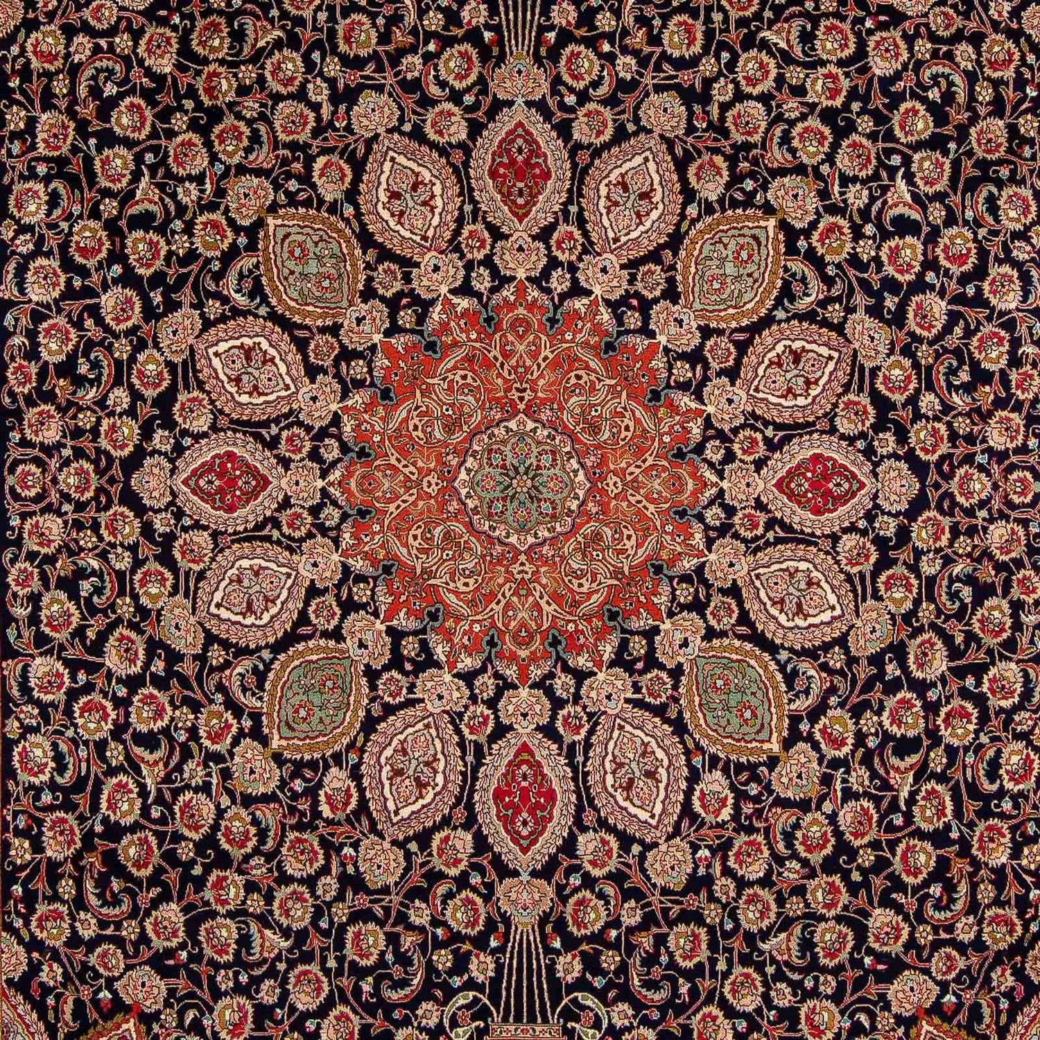 Tapis persan - Tabriz - 390 x 296 cm - marron clair