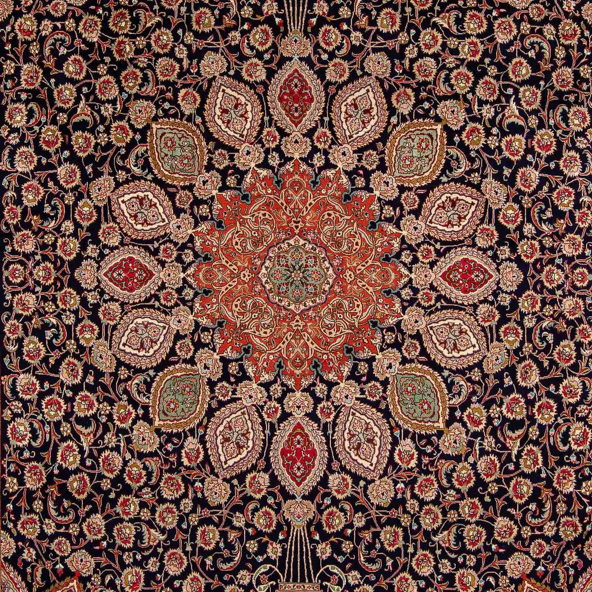 Tapis persan - Tabriz - 390 x 296 cm - marron clair