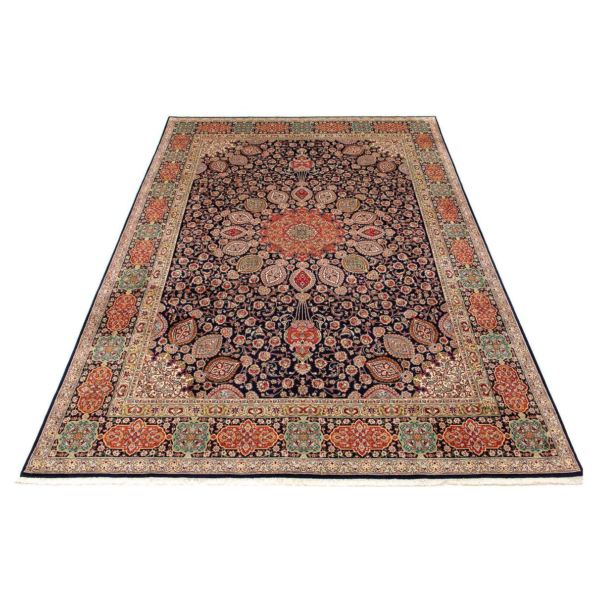 Tapis persan - Tabriz - 390 x 296 cm - marron clair