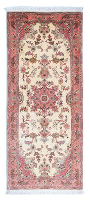 Tapis de couloir Tapis persan - Tabriz - Royal - 198 x 83 cm - beige