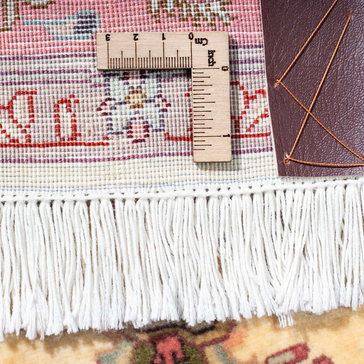 Tapis de couloir Tapis persan - Tabriz - Royal - 198 x 83 cm - beige