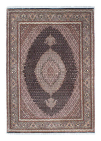 Tapis persan - Tabriz - 209 x 152 cm - marron clair