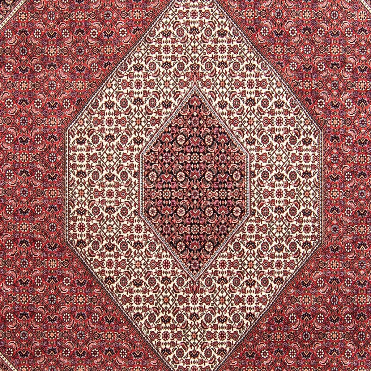 Tapis persan - Bidjar - 295 x 253 cm - rouge foncé